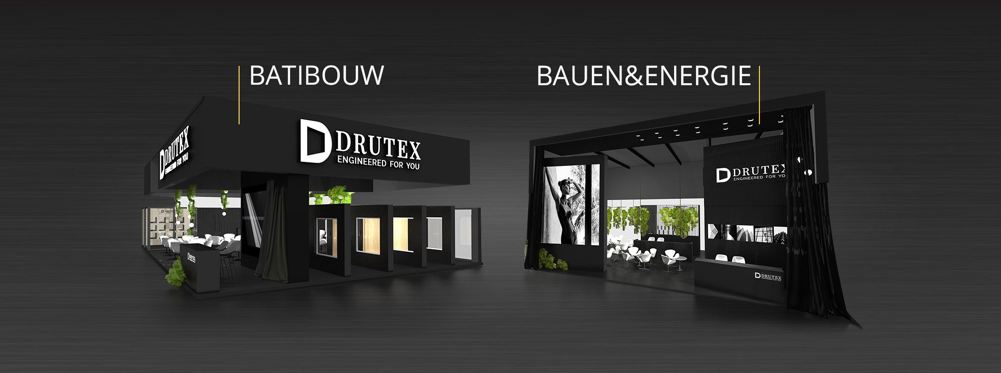 Drutex presente in Austria e Belgio alle principali fiere del settore.